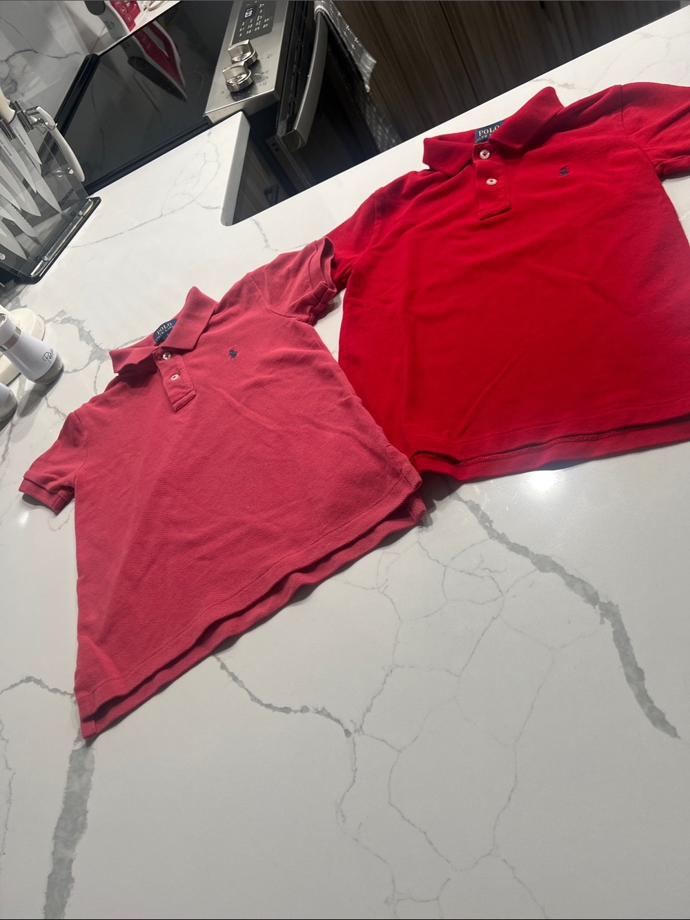 Polo by Ralph Lauren Kids Red & Coral Polo Shirts Duo